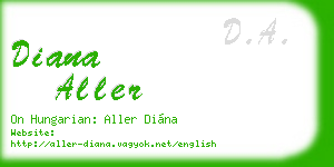 diana aller business card